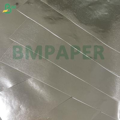 70 gramos de papel de aluminio plateado de alta resistencia imprimible de grado alimenticio para envasar galletas de hamburguesa