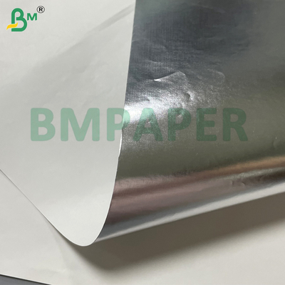 70 gramos de papel de aluminio plateado de alta resistencia imprimible de grado alimenticio para envasar galletas de hamburguesa