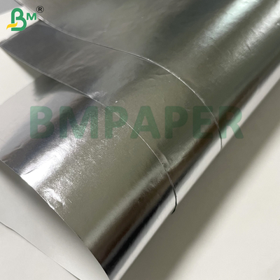 70 gramos de papel de aluminio plateado de alta resistencia imprimible de grado alimenticio para envasar galletas de hamburguesa