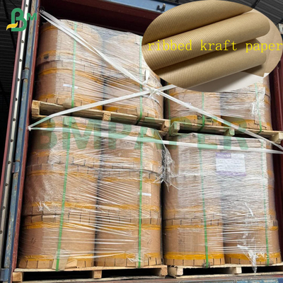 Papel Kraft marrón sin blanquear con costillas de 60 g/m² y 70 g/m² para embalaje de 1100 mm y 1200 mm