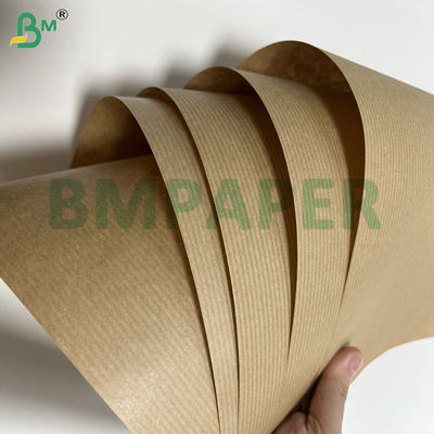 Papel Kraft marrón sin blanquear con costillas de 60 g/m² y 70 g/m² para embalaje de 1100 mm y 1200 mm