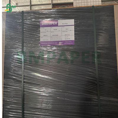 Smooth Virgin Pulp 120gsm Black Paper Sheet For Hang Tag