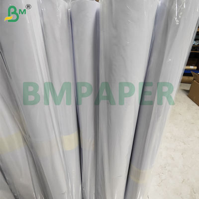 80gsm Uncoated Inkjet CAD Plotter Paper Roll For 30''  36'' x 150yards 3'' Core