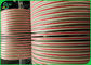 papel de paja imprimible inofensivo biodegradable de la anchura 60gsm 120gsm del rollo de 14m m 15m m
