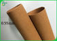 Papel de Kraft lavable natural de la tela de la pulpa 0.55m m de la fibra para hacer bolsos