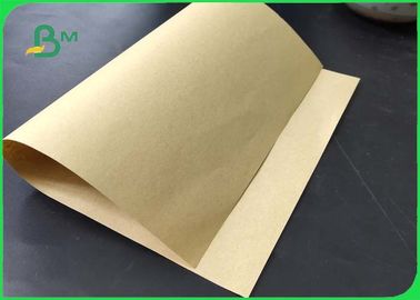 buen papel del arte de Brown de la resistencia de aceite de 80gsm 100gsm para los bolsos de las compras en Rolls