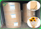 Prenda impermeable del color y anti puros - papel del trazador de líneas de Brown Kraft del aceite para embalar de las flores de DIY
