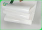 papel blanco de 100gsm Kraft con 10gsm el papel blanqueado resistente del aceite PE Kraft en rollo