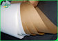 rollo blanco/del marrón de la pulpa virginal de 80gsm 90gsm FDA del arte del papel para el bolso de la harina