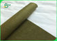 El color verde 0.55m m modificó el papel de Kraft para requisitos particulares lavable suave para el diseño del bolso