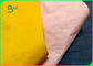 Papel de Kraft lavable de la fibra rosada amarilla irrompible en yarda del tamaño 150cm*110 del rollo