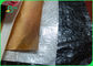 Papel de Kraft lavable 0.55m m negro resistente arrugado del rasgón para las bolsas de asas