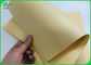 Papel de empaquetado de bambú biodegradable del papel de pulpa 70g 90g Brown para la envoltura de comida