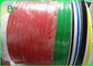 papel de Kraft rojo 60gsm/verde llano ecológico para la paja de papel