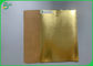 Papel de Kraft lavable del color 0.55m m de oro impermeable de 0.3m m para el bolso reciclado