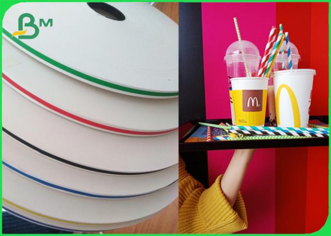 60gsm 120gsm diseña la tinta claramente impresa de Straw Paper Materials Food Safe