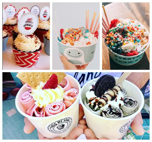 250g + 20g PE cubrieron el papel de categoría alimenticia para la industria del helado