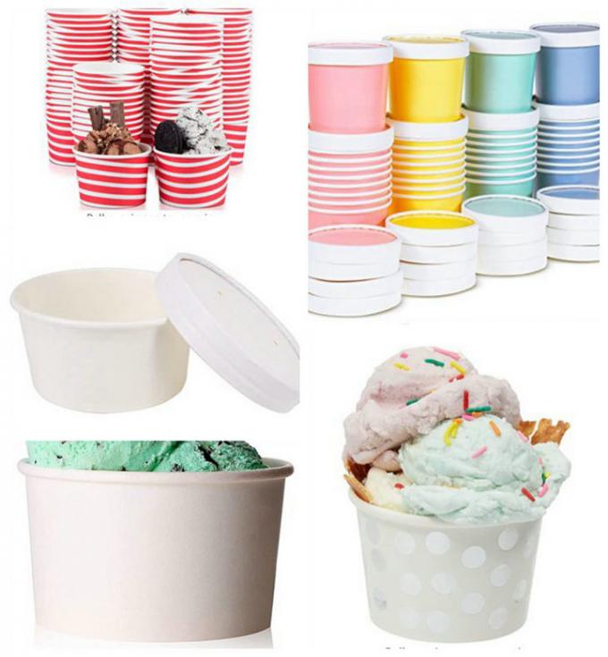 250gsm PE imprimible cubrió el papel de categoría alimenticia para las tazas y las tapas del helado