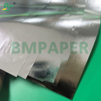 C1S Papel de etiqueta de cerveza blanco por un lado, plateado por el otro 65-120 gramos