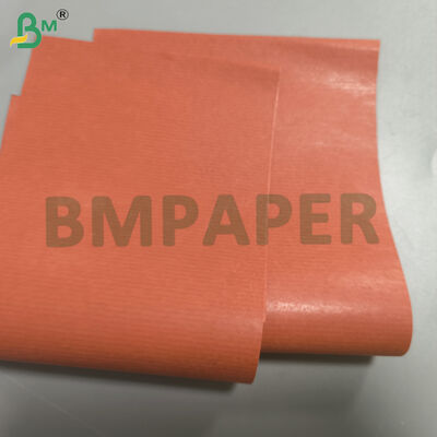 Papel Kraft con recubrimiento de cera de una sola cara de rayas rojas 37 gm 42 gm Para envasar frutas