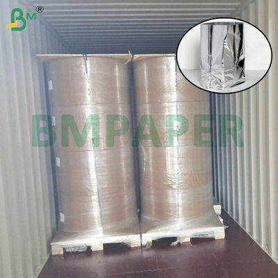 Papel de revestimiento de papel de aluminio de material virgen de 27 gramos con certificación QS para embalajes a prueba de humedad