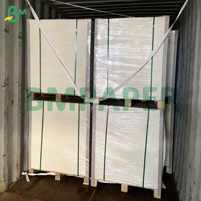 Papel para platos de comedor de revestimiento PET, material de papel para bandejas de alimentos de color blanco