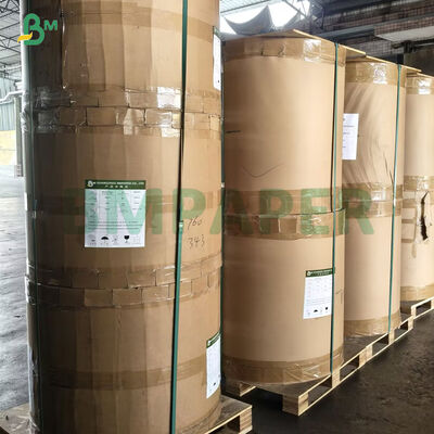 Papel Kraft Marrón MG Brillante por un Lado de 40G con Alta Resistencia a la Tracción