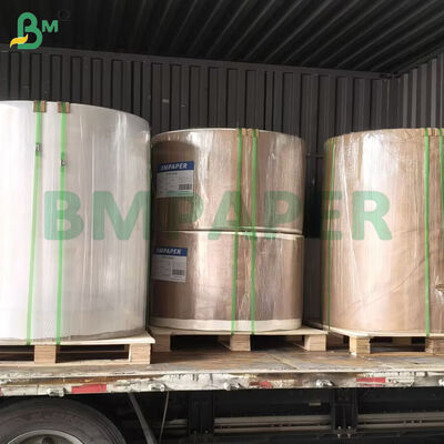 Papel de hornear de color marrón recubierto de silicona de dos lados de 40 gramos Jumbo Rolls