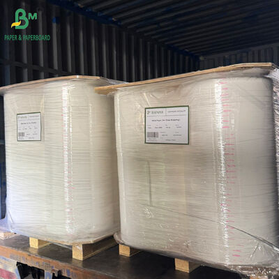 24gsm 28gsm Eco - friendly Straw Wrapping Paper White Rolls 26mm 29mm 32mm