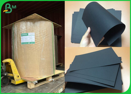 2 hoja de papel del conglomerado negro sólido lateral de 2.6m m 3.0m m negro para la fabricación de las cajas de regalo