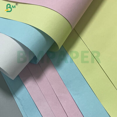 Papel de copia sin carbono de 78 gramos CB CFB CF Amarillo Blanco Rosa 214MM