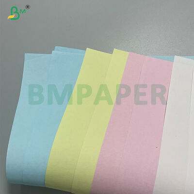Blanco Azul Amarillo 78-85g Papel de copia sin carbono 214mm 305mm 650mm En rollo