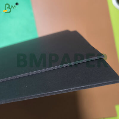Papel de cartón negro sólido 1 mm 1.5 mm negro mate completo para embalajes de gama alta