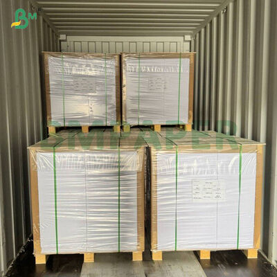 Rollo de papel blanco satinado de 70 GSM con resistencia a la humedad para etiquetas de cerveza