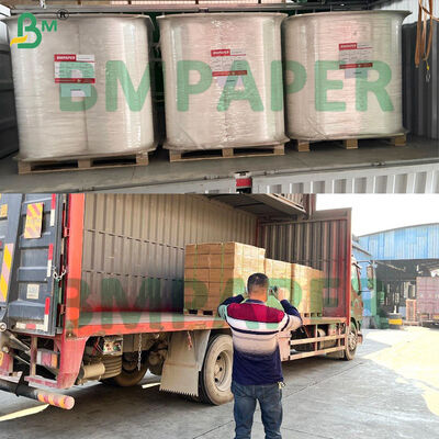 Papel de envoltura de impresión blanco o personalizado de peso ligero, rodillos cortados para envoltura de paja individual