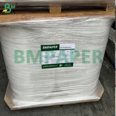 Papel de envoltura de impresión blanco o personalizado de peso ligero, rodillos cortados para envoltura de paja individual
