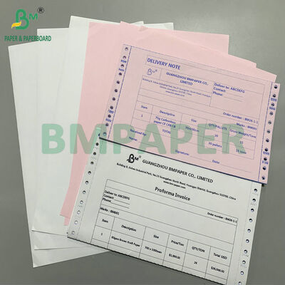 8 x 11' Blanco Azul Rosa 75gm Papel de copias sin carbono Papel NCR de varias partes para formularios y facturas