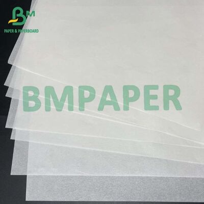 Rollo Jumbo de Papel Blanco Resistente a la Grasa de Grado Alimenticio 40GSM 45GSM para Impresión Flexográfica