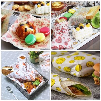 Rollo Jumbo de Papel Blanco Resistente a la Grasa de Grado Alimenticio 40GSM 45GSM para Impresión Flexográfica