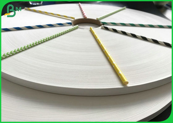 Eco - papel de paja amistoso de 60gsm 120gsm Rolls con FSC FDA para la paja de la tira