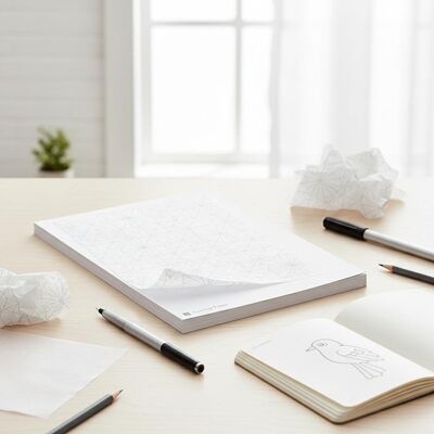 Papel de rastreo de patrón blanco translúcido Papel de rastreo para coser Dibujo de dibujo