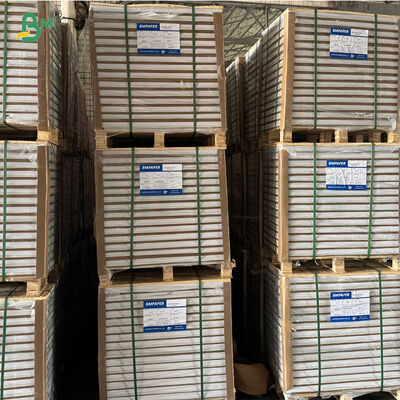 Papel de etiqueta resistente a la humedad con alto brillo de un lado y resistente a las lágrimas