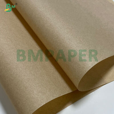 Rollos de papel marrón de 30 g/m² y 35 g/m² resistentes a la grasa para envasado de comida rápida
