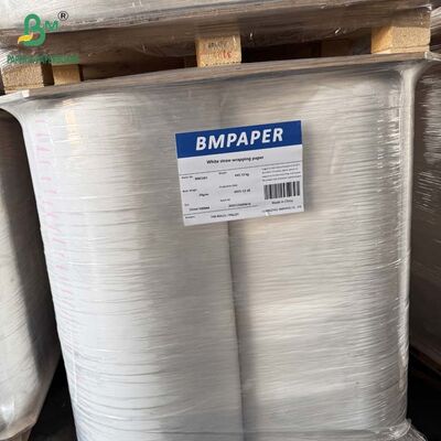 Papel de embalaje de paja de 28 mm x 6000 m 26 gm para embalaje de pajitas desechables