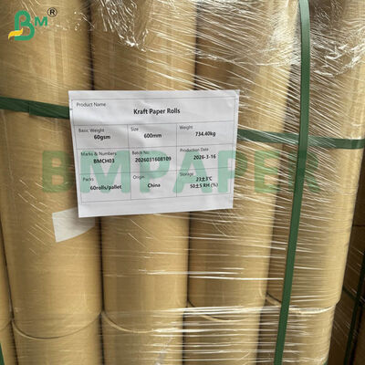 600mm Wide Packaging Kraft Paper Rolls 50mm Core| 60gsm 80gsm | Custom Length Available
