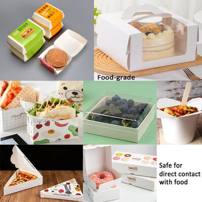 Cartulina de seguridad alimentaria de 250g para la fabricación de todas las cajas de conservación de alimentos