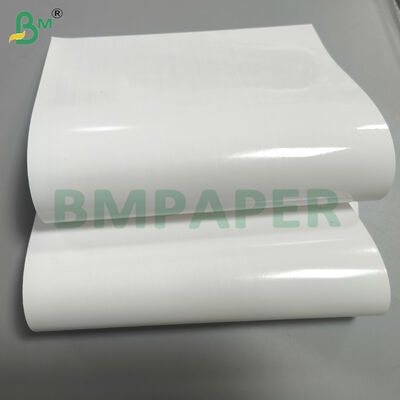 Papel de arte blanco impermeable de alto brillo para impresión de pósteres con revestimiento de PE de una sola cara
