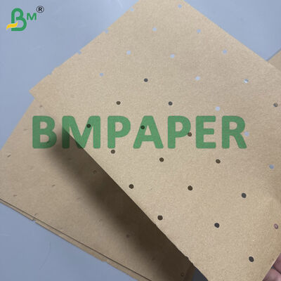Rollos de papel Kraft marrón perforado de 90 pulgadas y 72 pulgadas 80, longitudes personalizadas, agujeros redondos