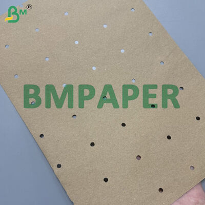 Rollos de papel Kraft marrón perforado de 90 pulgadas y 72 pulgadas 80, longitudes personalizadas, agujeros redondos