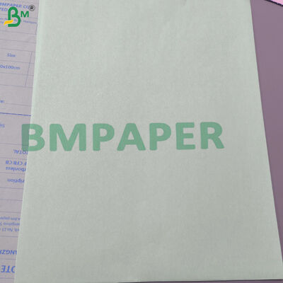 Papel NCR sin carbono sin acoplar Blanco / Verde / Rosa 50 gramos para impresoras y copiadoras láser / inyector de tinta